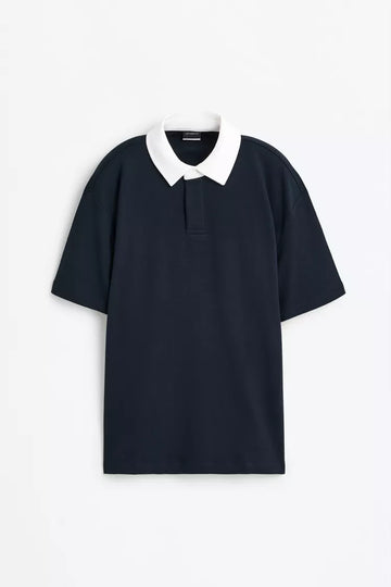 Lefties Polo Interlock Azul Escuro