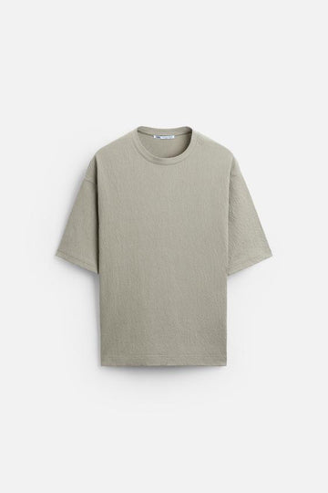 Zara T-Shirt Com Estrutura Verde