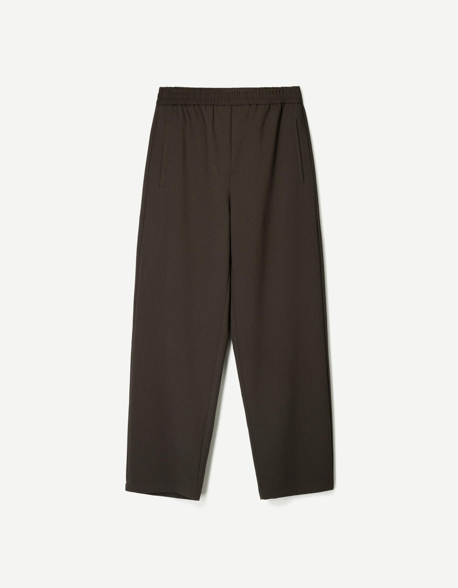 Berskha Calças Jogger Tailored Fit Marrom