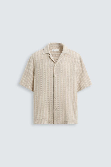 Zara  Camisa Jaqcqurd Geometrica Cru