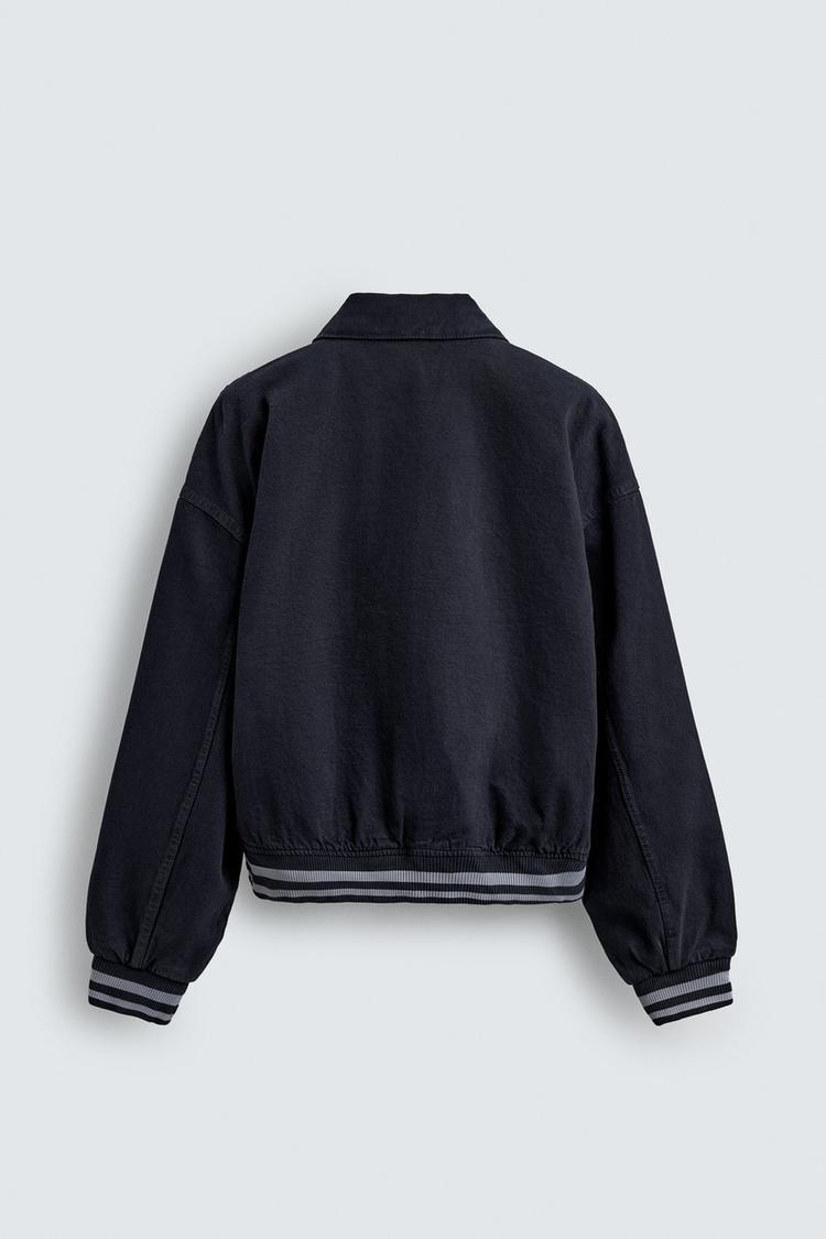 Zara Bomber Jack Com Remendos