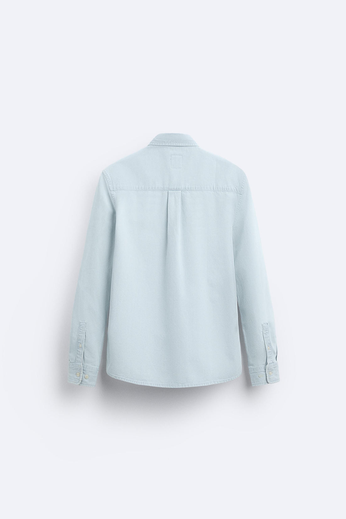 Zara Camisa Denim Azul Claro