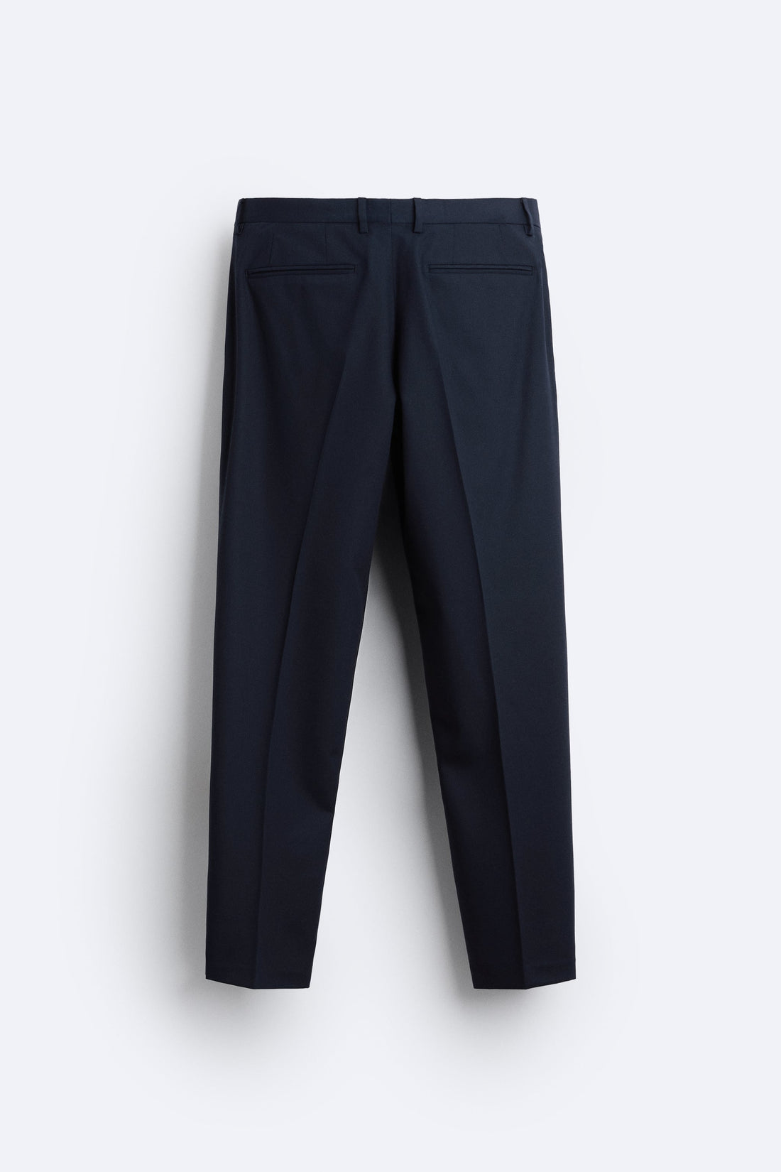 Zara Calça Formal De Estrutura Azul Marinho