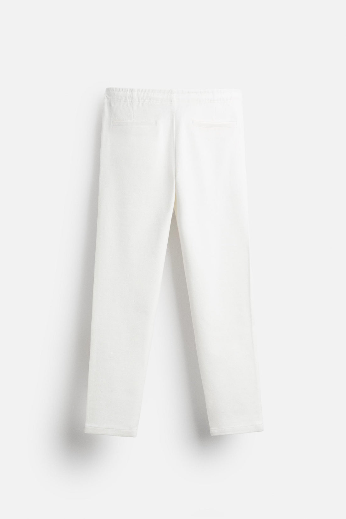 Zara Calças de Cintura Jogger Confort Branco