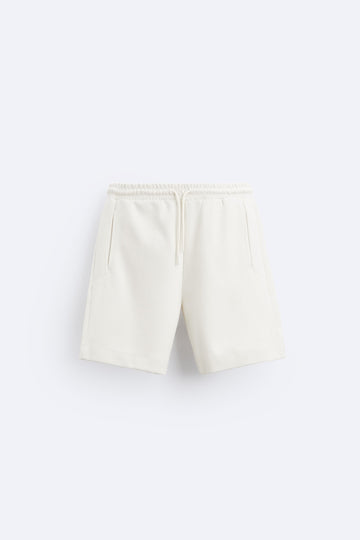 Zara Calções Jogger Compact Branco