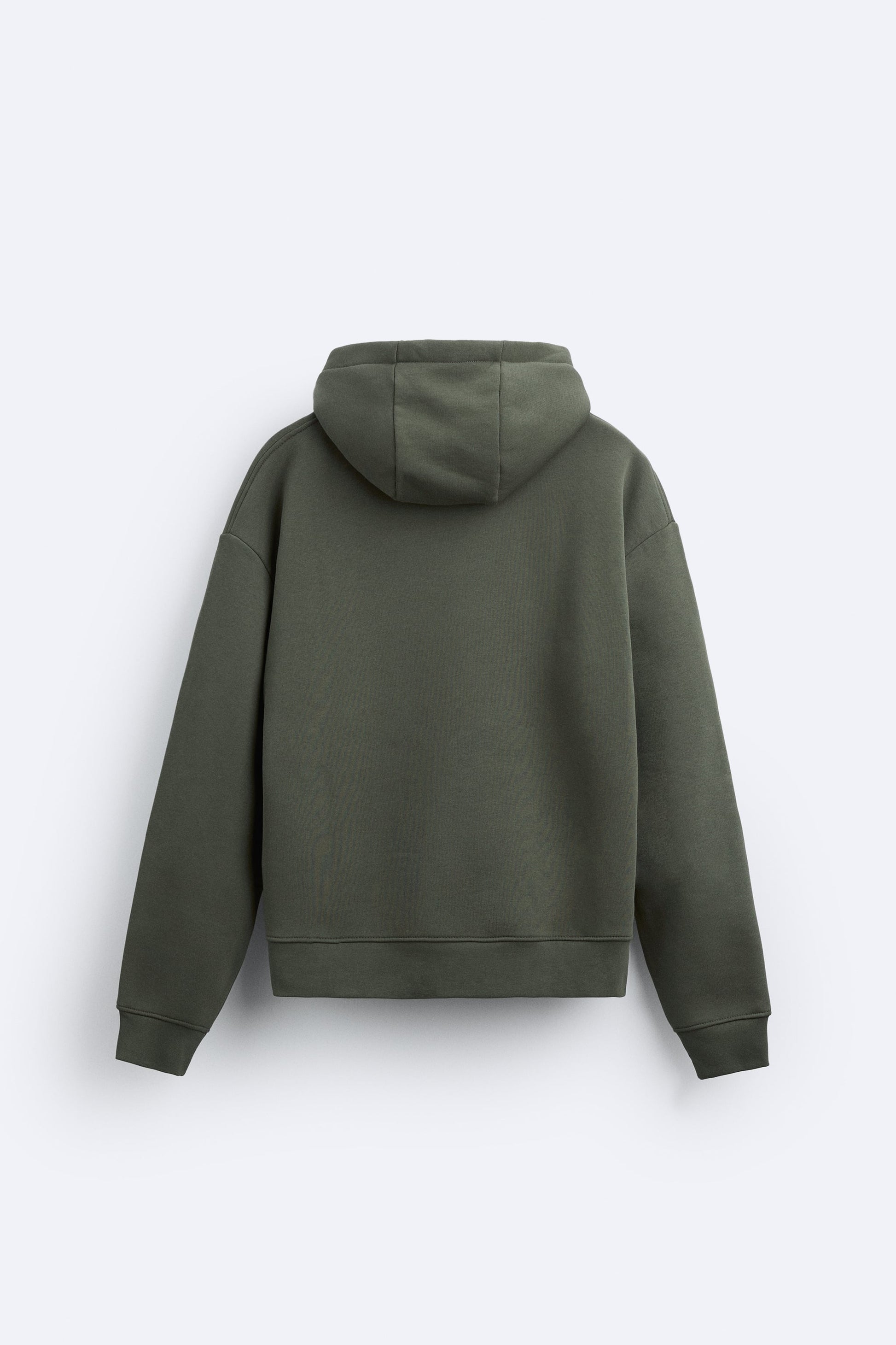 Zara Hoodie Básica Verde