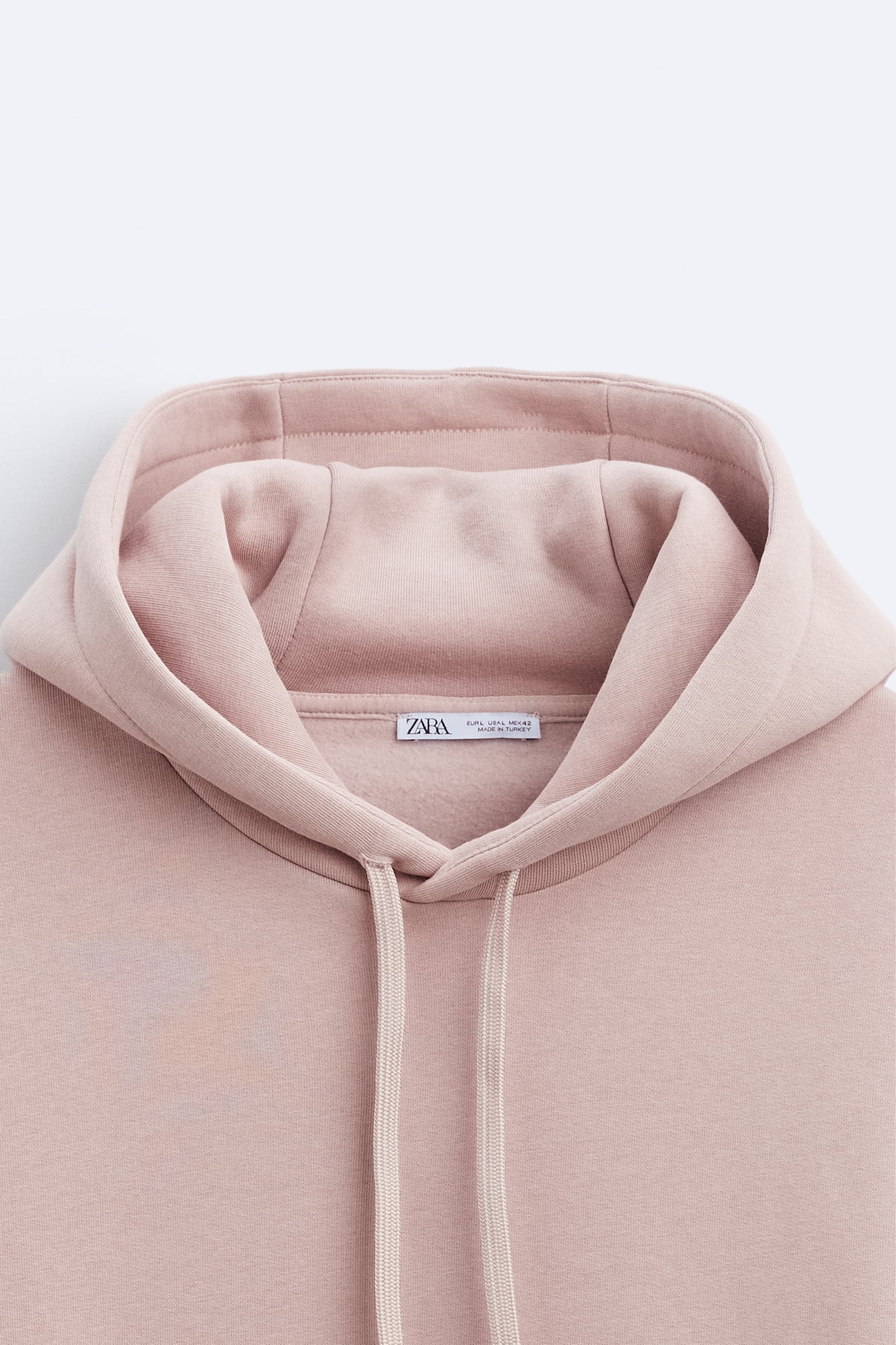 Zara Hoodie Básica Rosa