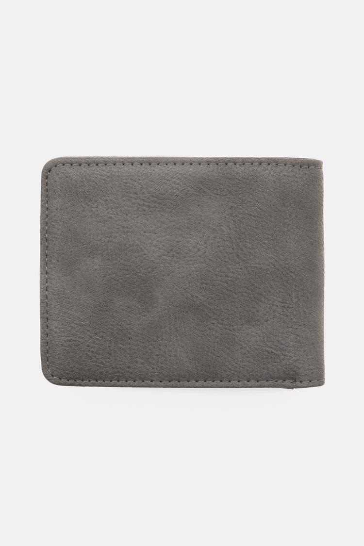 Pull&bear Carteira De Efeito Pele Cinzento