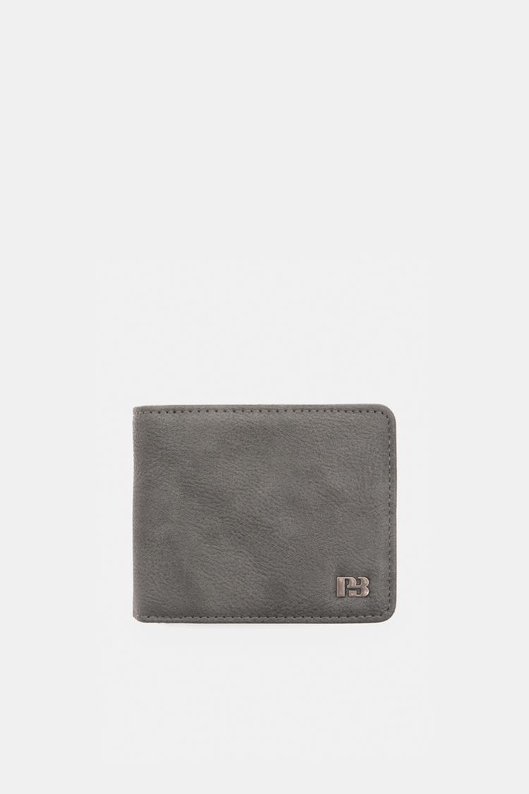 Pull&bear Carteira De Efeito Pele Cinzento