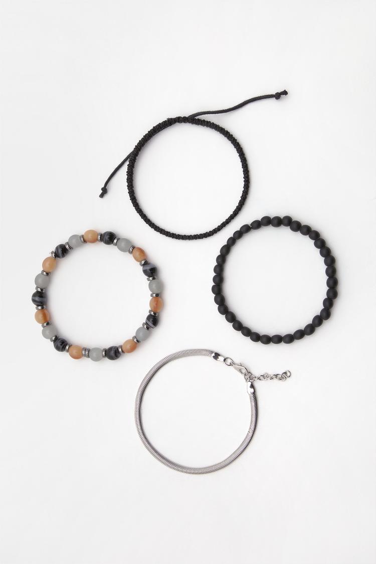 Pull&Bear Conjunto 4 Pulseiras