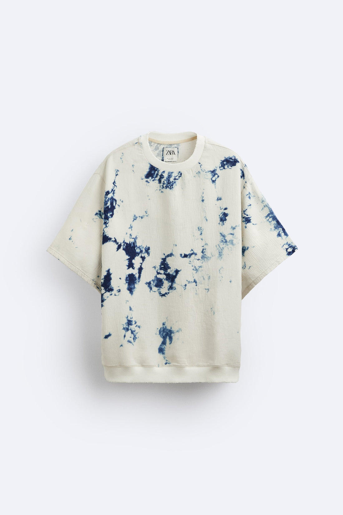 Zara Sweatshirt Denim Tie Dye