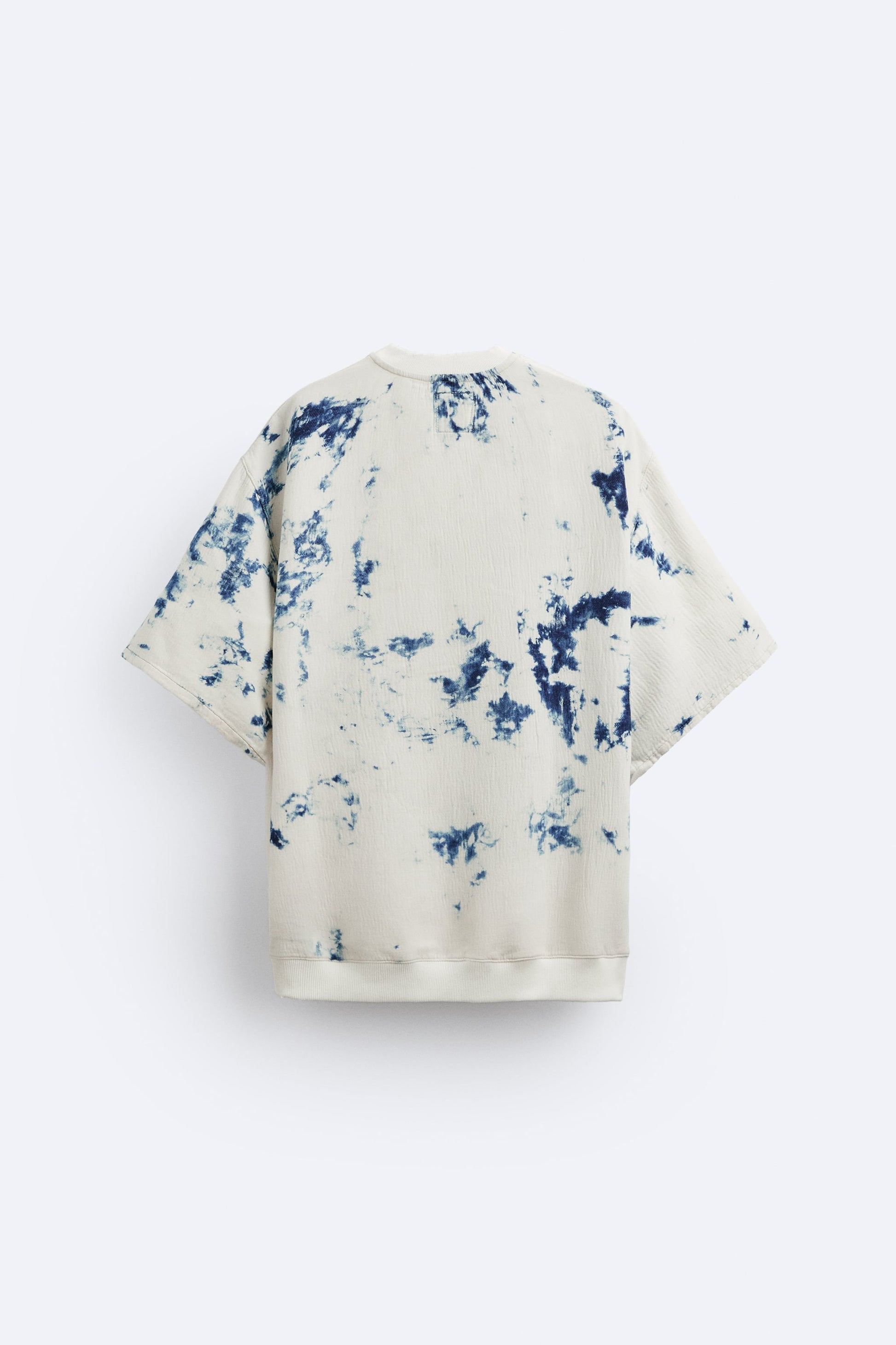 Zara Sweatshirt Denim Tie Dye