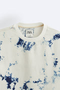 Zara Sweatshirt Denim Tie Dye