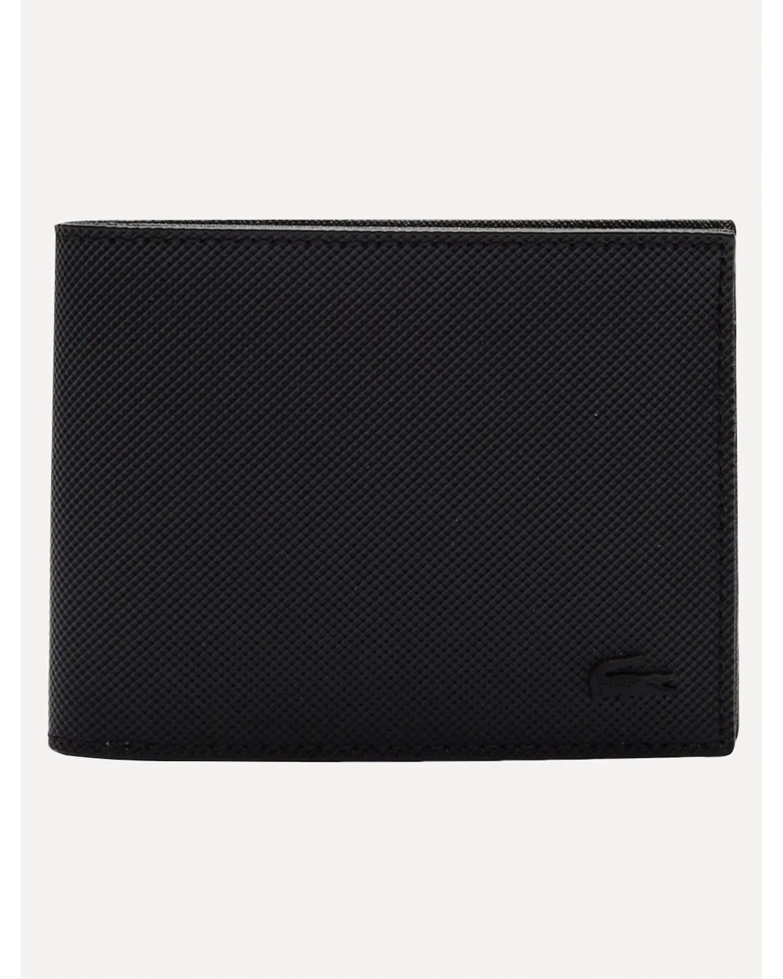 Lacoste Carteira Com Logo Preta