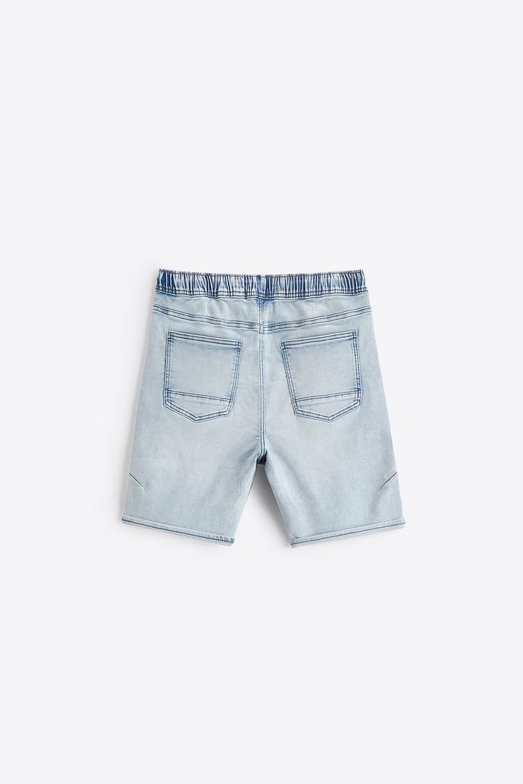 Zara Calções Soft Denim Azul