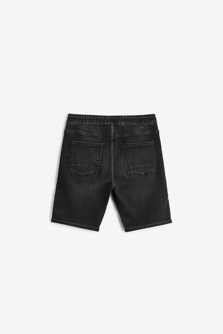 Zara Calções Soft Denim Preto