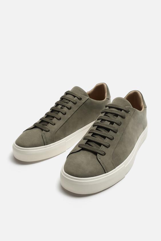 Zara Sapatilhas Minimalistas Verde