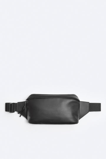 Zara Bolsa De Cintura Soft Monocolor Preta