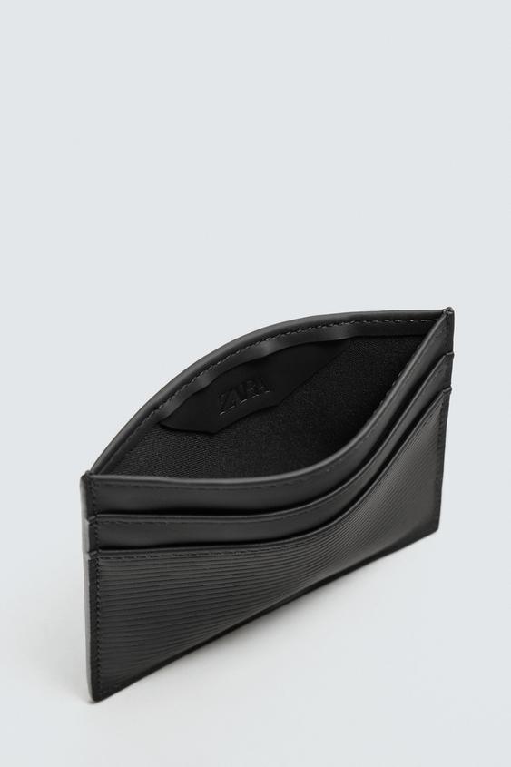 Zara Porta  cartões Com Efeito Caucho Preta