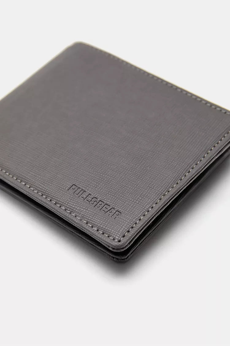 Pull&Bear Carteira Textura Cinza