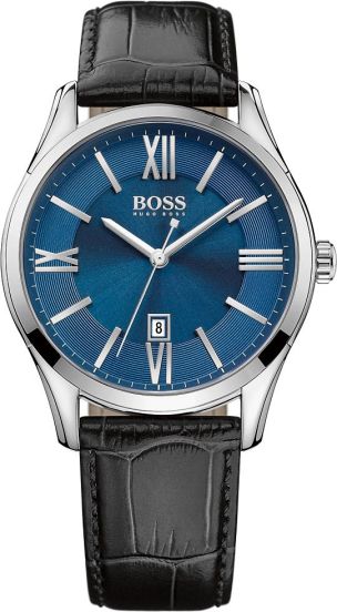 Hugo Boss Relógio Ambassador Com Fundo Azul