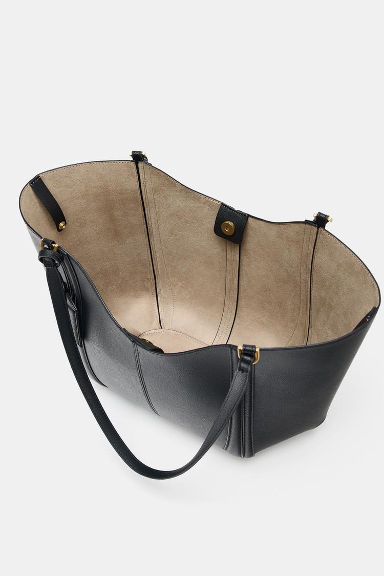 Zara Mala Maxi Shopper Preta