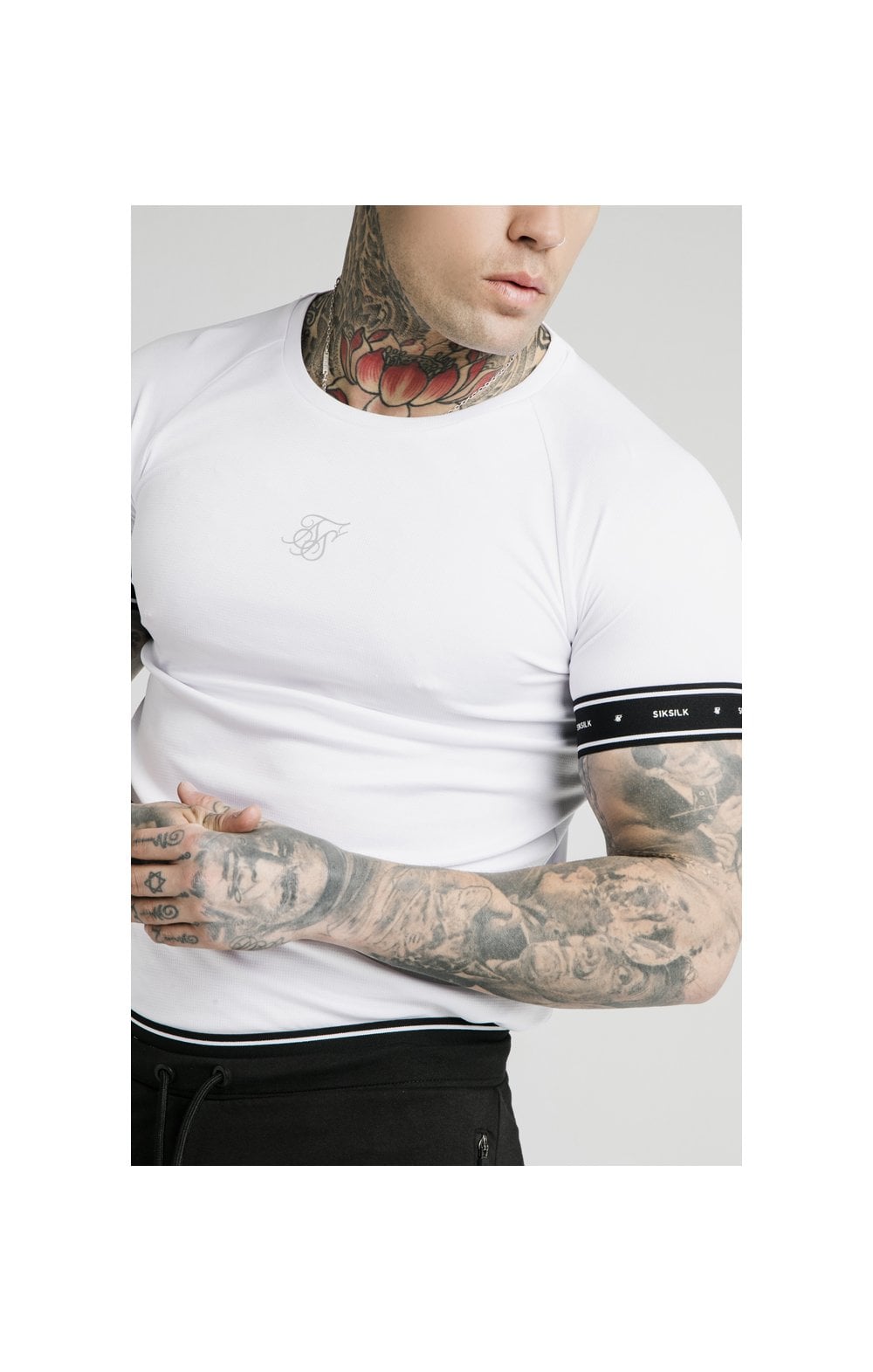 SikSilk Active Tech Tee  White