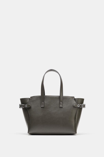 Zara Mala Mini Tote Bag Cinzento