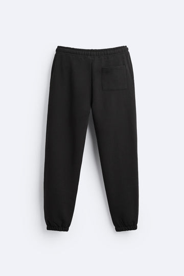 Zara Calças Jogger Básicas Preta