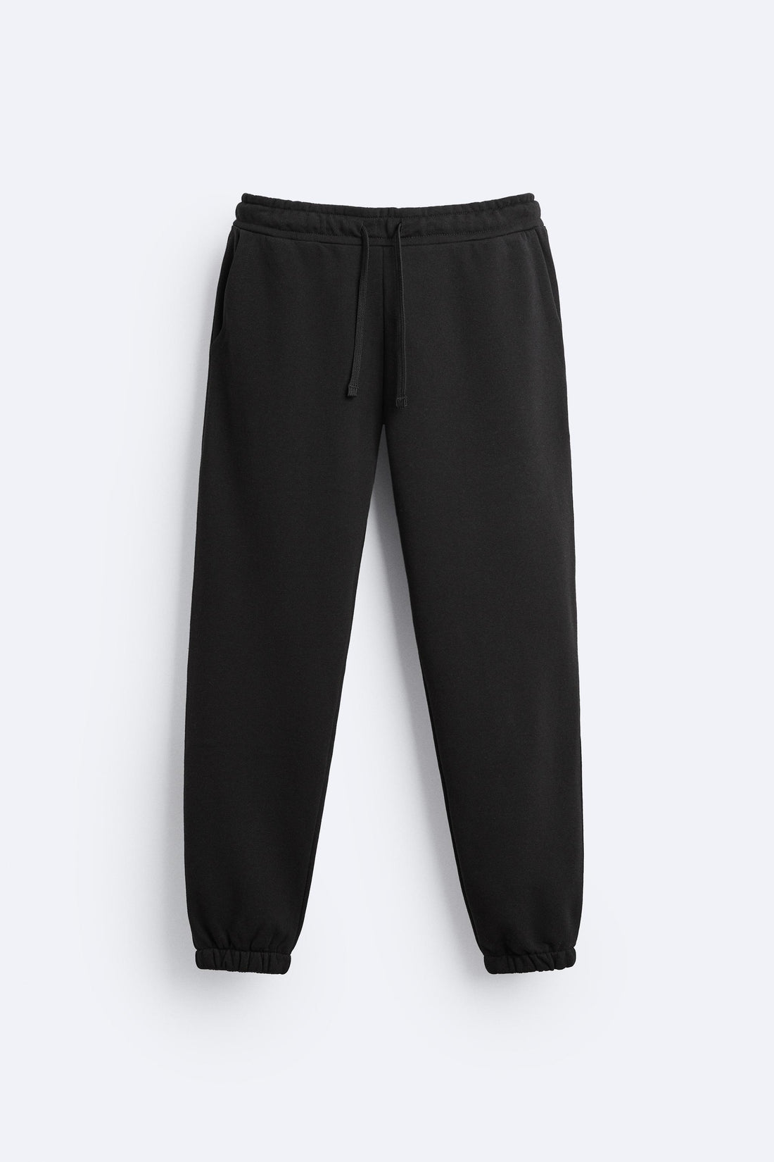 Zara Calças Jogger Básicas Preta