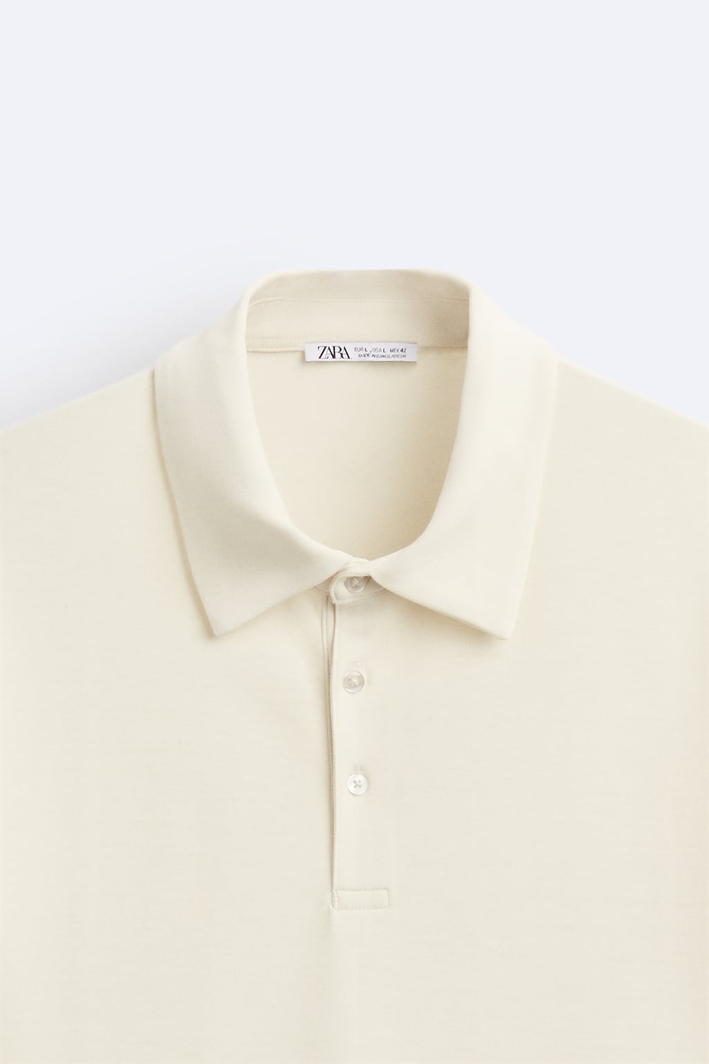 Zara Polo Com Estrutura Branca