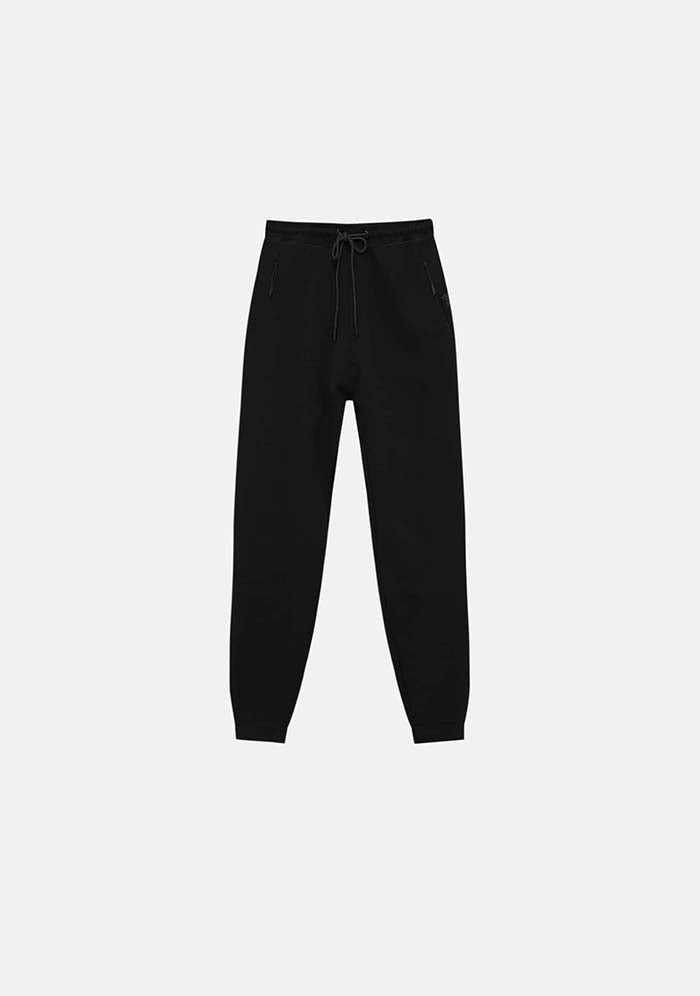 Pull&amp;Bear Calças Jogger De Fato De Treino Com Bolsos Preta