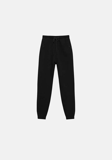 Pull&amp;Bear Calças Jogger De Fato De Treino Com Bolsos Preta