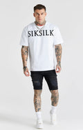 SikSilk Calções Com Rasgões Preto Lavado