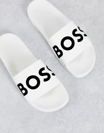 HUGO BOSS Chinelos Casuais Com Logo Sean Branco