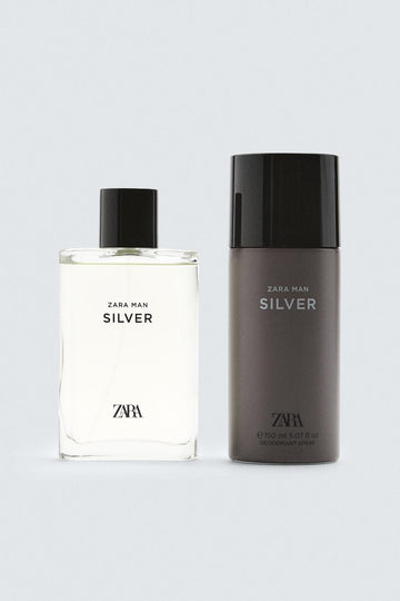 Zara Perfume Silver 90 ML+ Desodorizante Spray 150ML