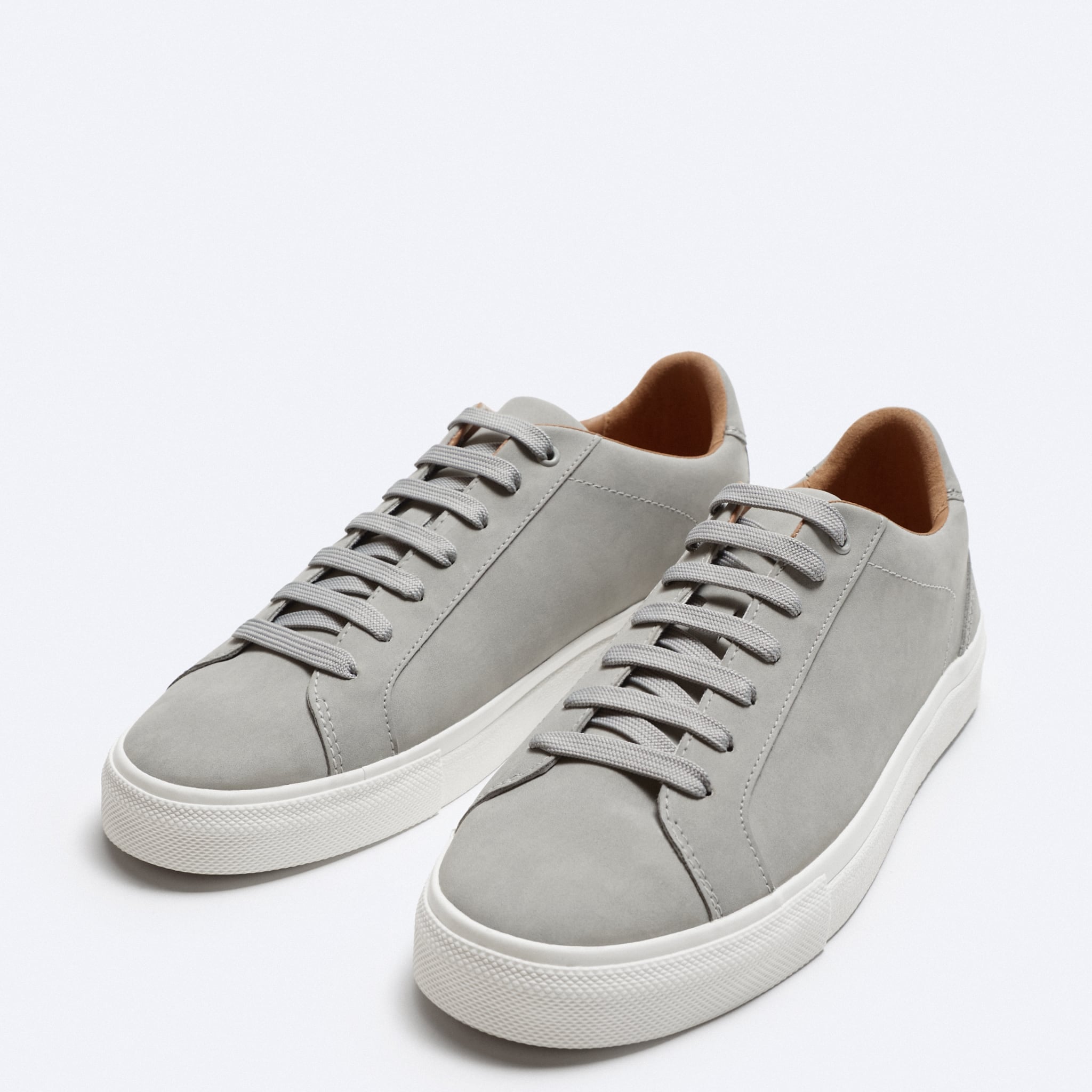 Zara Sapatilhas Minimalistas Cinza