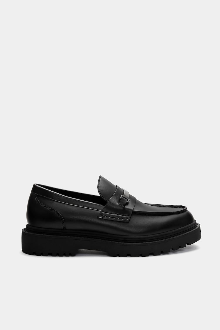 Pull&Bear Mocassins De Aplique Metálico