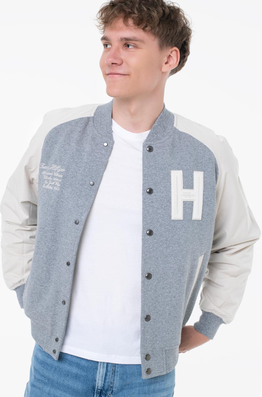 Tommy Hilfiger Casaco Bomber Cinza