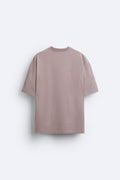 Zara T-Shirt Oversized Bordada Rosa