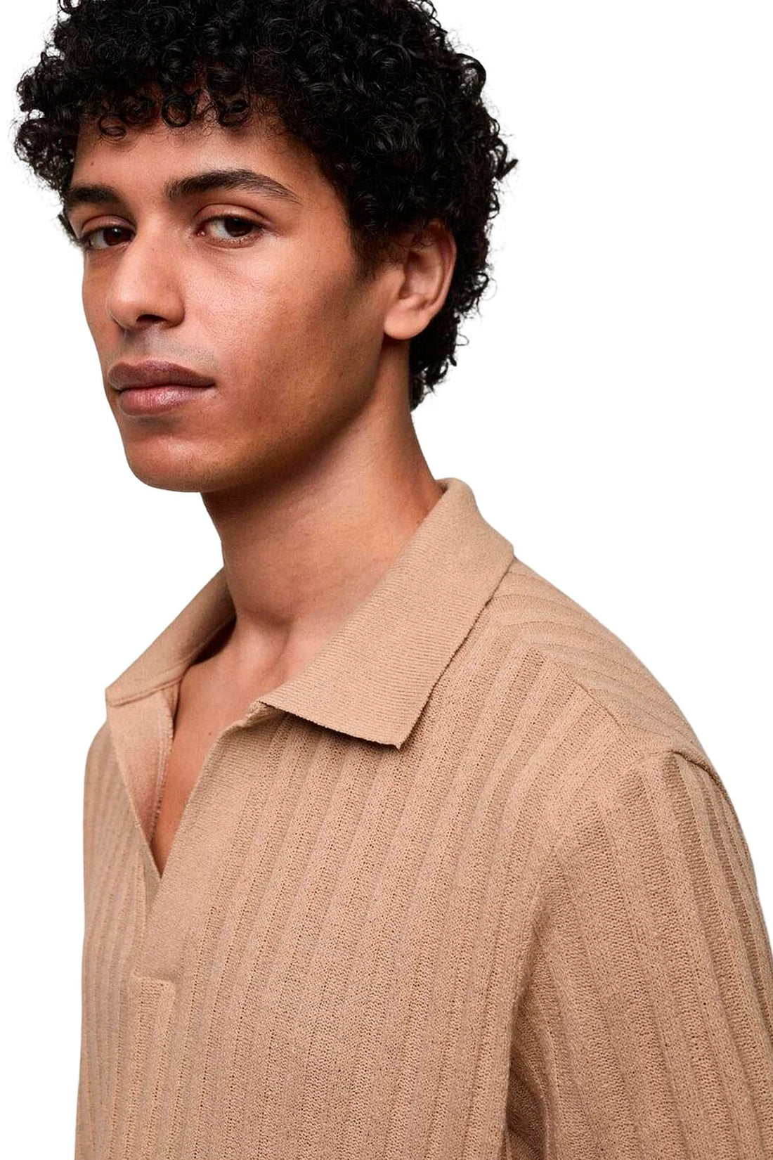 Mango Polo Regular Fit Bege