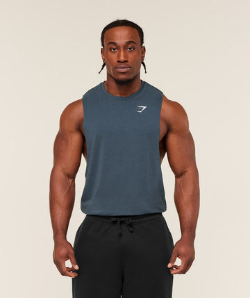 Gymshark Manga Cava Tanque Critical 2.0 Azul