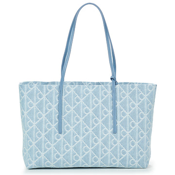 Calvin Klein Bolsa Tote Emblem Aop Denim