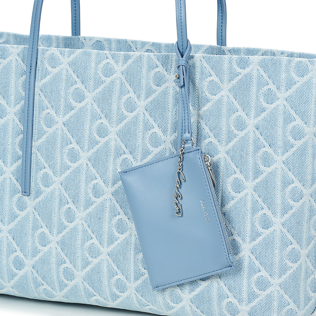 Calvin Klein Bolsa Tote Emblem Aop Denim