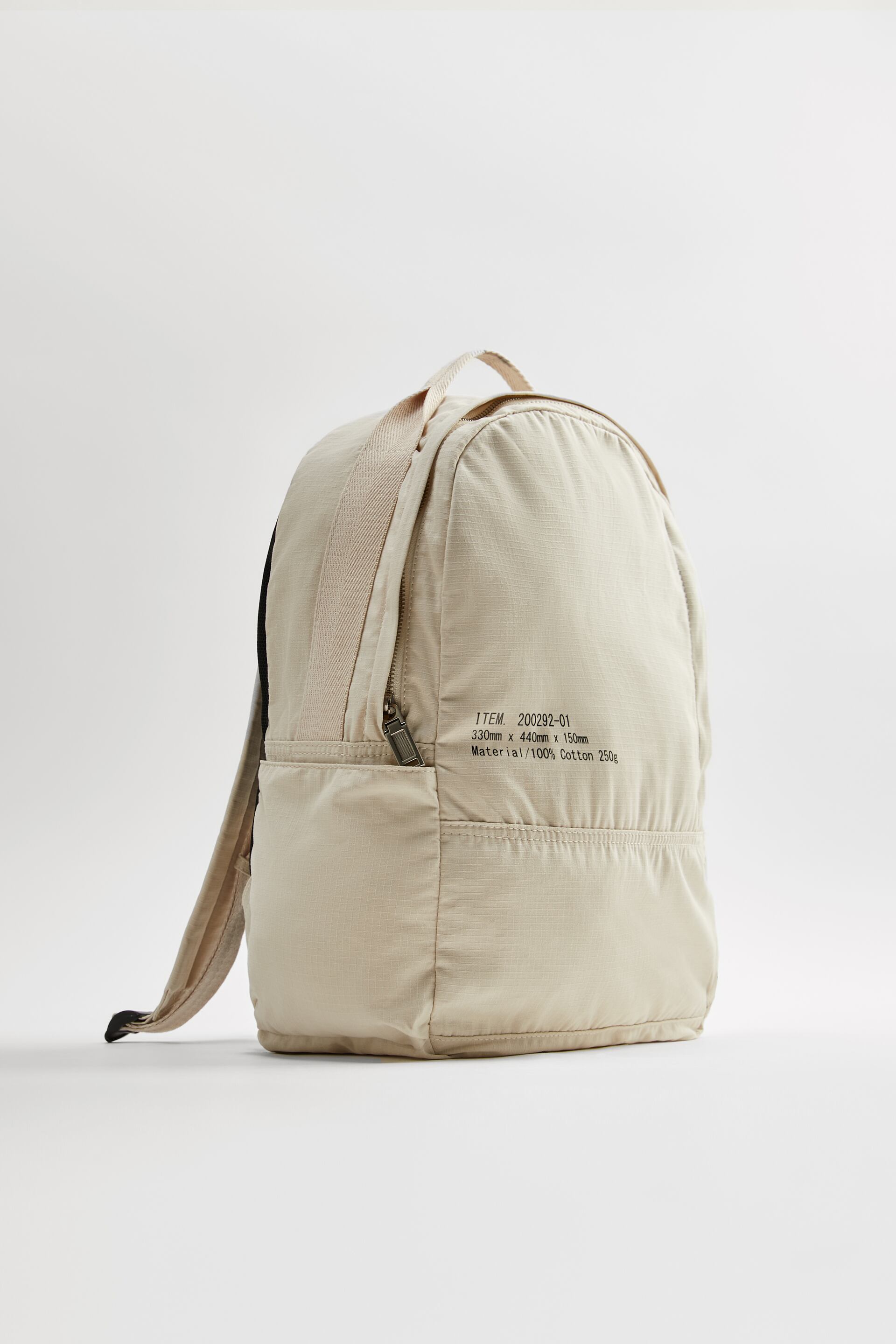 Zara Mochila Técnica Creme