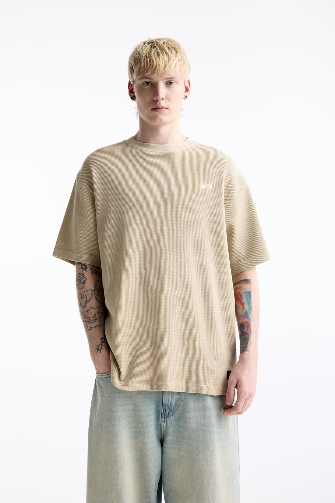 Pull&Bear T-Shirt Com Efeito Waffle STWD