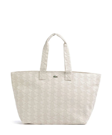 Lacoste Bolsa Tote Pack De Algodão Creme