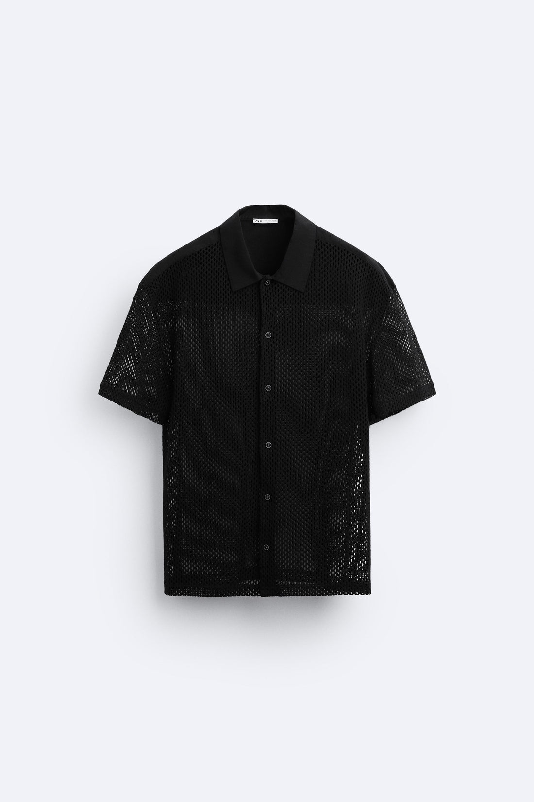 Zara Camisa Com Estrutura De Rede