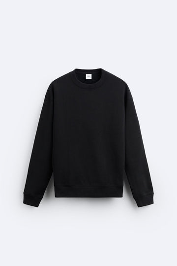 Zara Blusao Crew Neck Preto