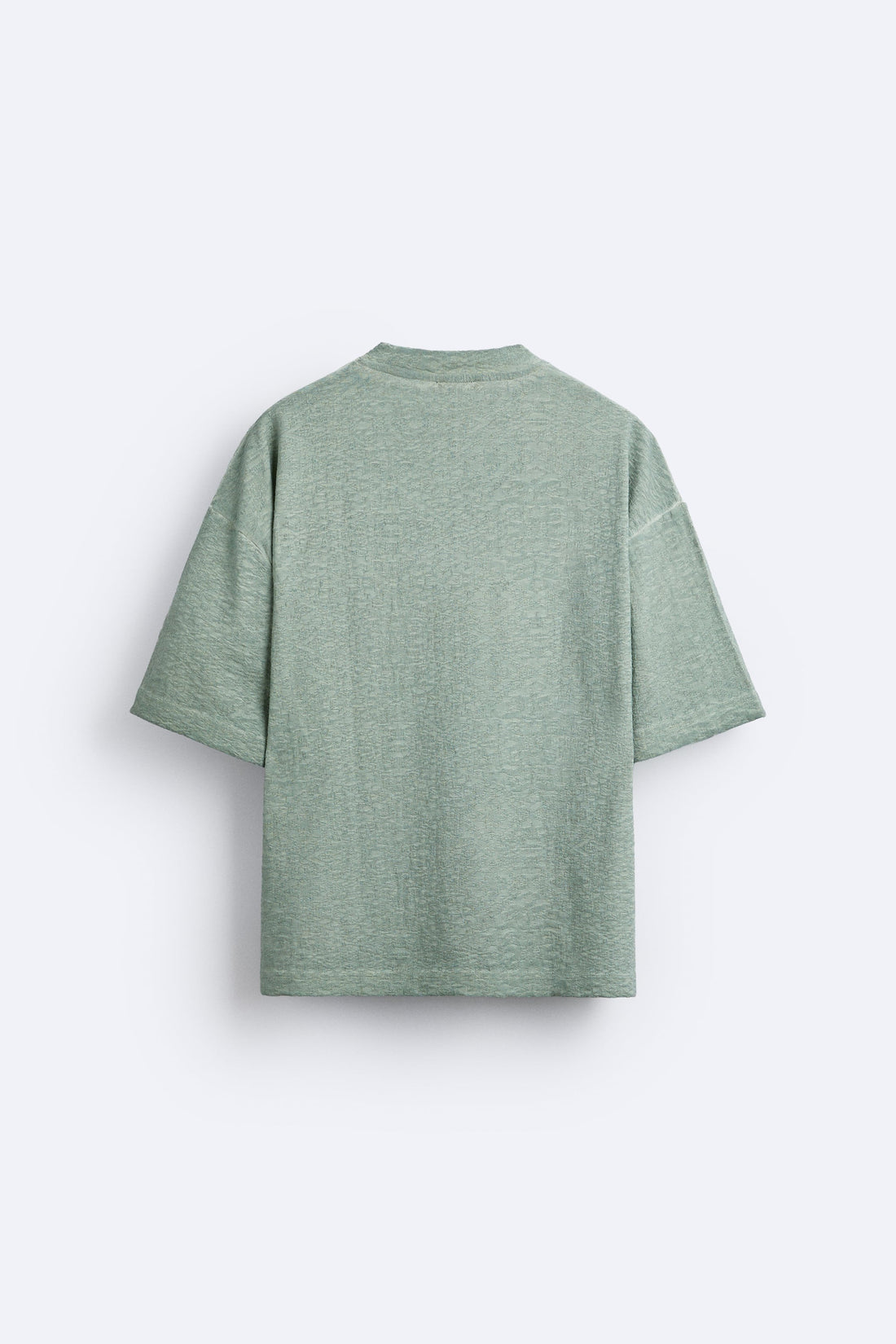 Zara T-Shirt Com Estrutura Jacquard